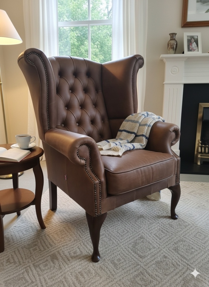 Fotele uszkaki Chesterfield - 1