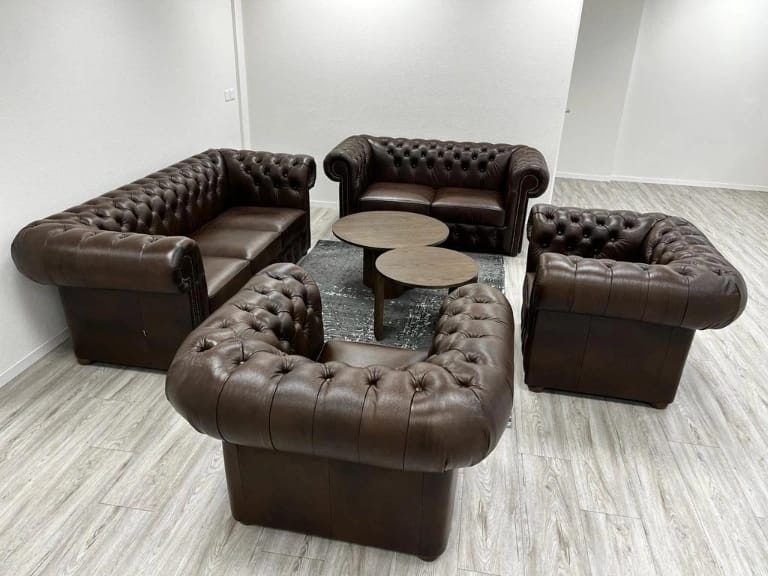 Komplet wypoczynkowy Chesterfield