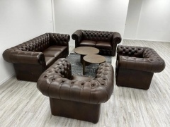 Komplet wypoczynkowy Chesterfield - zdjęcie 1