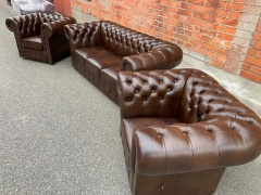 Komplet wypoczynkowy Chesterfield - zdjęcie 3