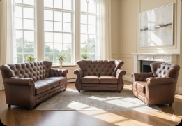 Komplet wypoczynkowy Chesterfield - zdjęcie 2