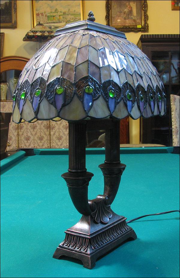 PIĘKNA LAMPA WITRAŻOWA TIFFANY 58 CM - 1