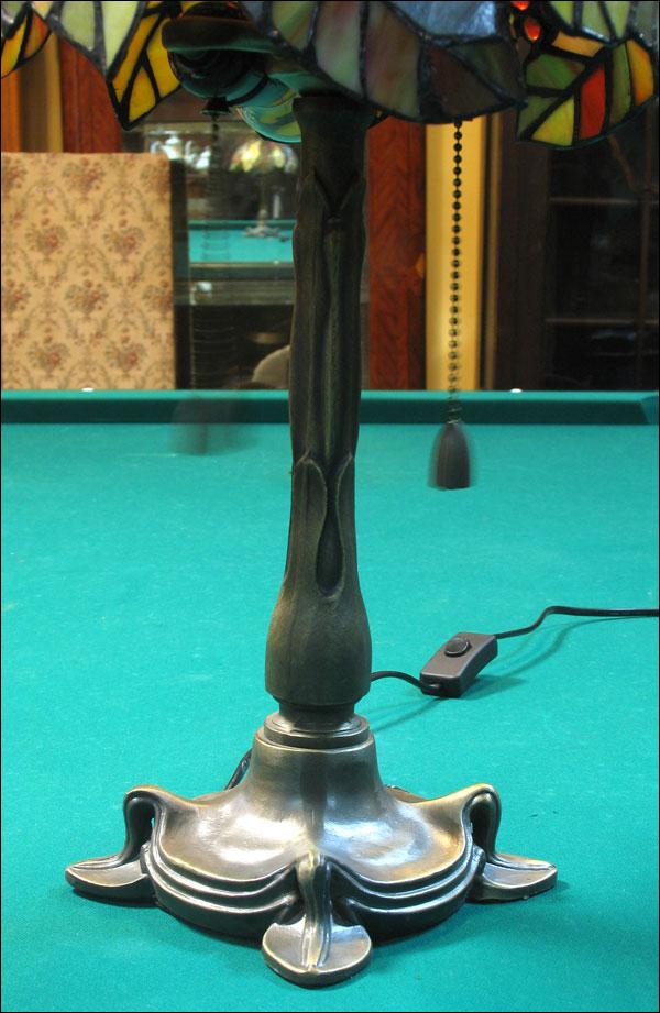 LAMPA WITRAŻOWA TIFFANY 50CM JESIENNY LIŚĆ - 3
