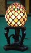 LAMPA WITRAŻOWA TIFFANY 28CM JAJO - zdjęcie 1 LAMPA WITRAŻOWA TIFFANY 28CM JAJO - zdjęcie 1