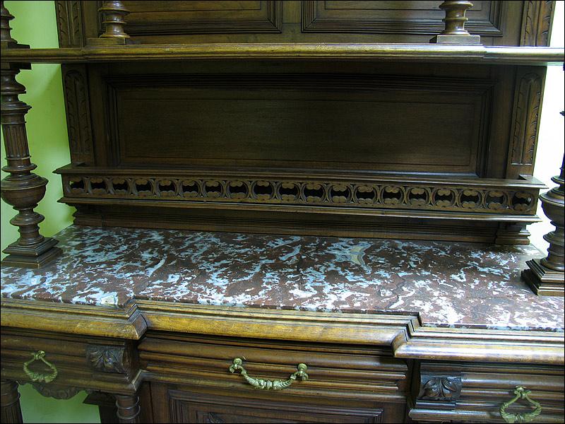 EKLEKTYCZNY KREDENS Z MARMUROWYM BLATEM - 6