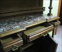 EKLEKTYCZNY KREDENS Z MARMUROWYM BLATEM - zdjęcie 13