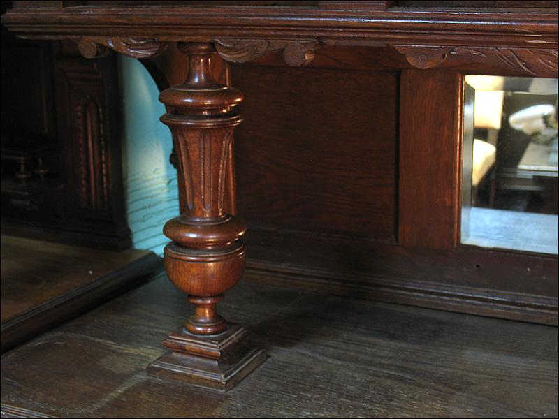 KREDENS EKLEKTYCZNY Z MOTYWEM ŁOWIECKIM (u) - 5