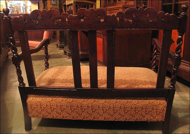 EKLEKTYCZNA SOFA + 2 FOTELE Z KOŃCA XIXw. - 5