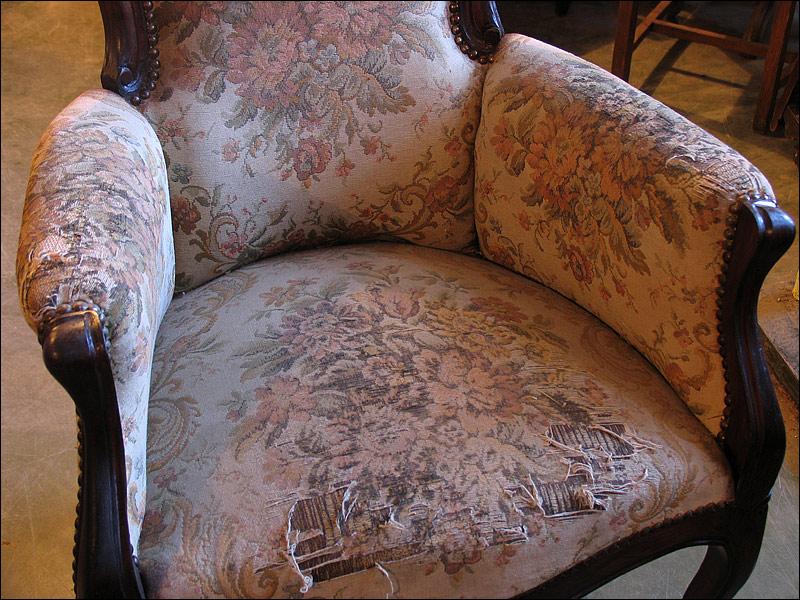SOFA + 3 FOTELE Z POŁOWY XXw. - 15