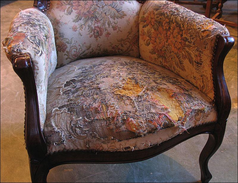 SOFA + 3 FOTELE Z POŁOWY XXw. - 18
