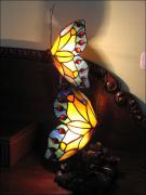 LAMPA WITRAŻOWA TIFFANY MOTYLKI - zdjęcie 1