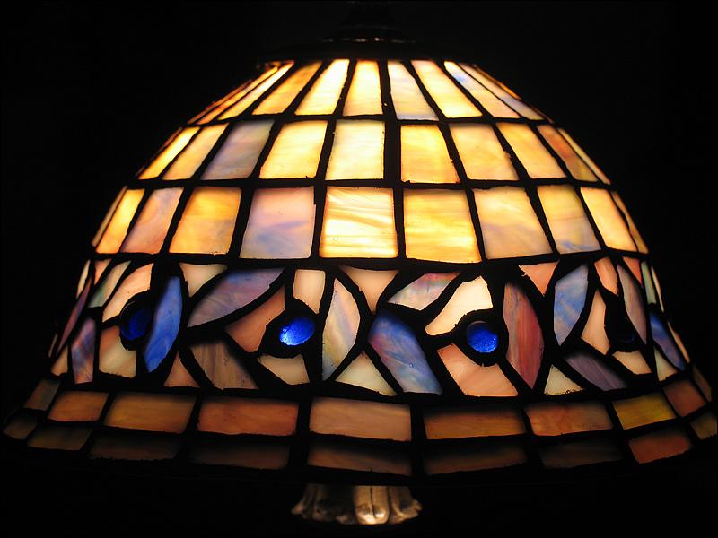 LAMPA WITRAŻOWA TIFFANY 32 CM - 2