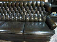 KOMPLET WYPOCZYNKOWY W STYLU CHESTERFIELD - zdjęcie 7