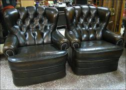 KOMPLET WYPOCZYNKOWY W STYLU CHESTERFIELD - zdjęcie 13