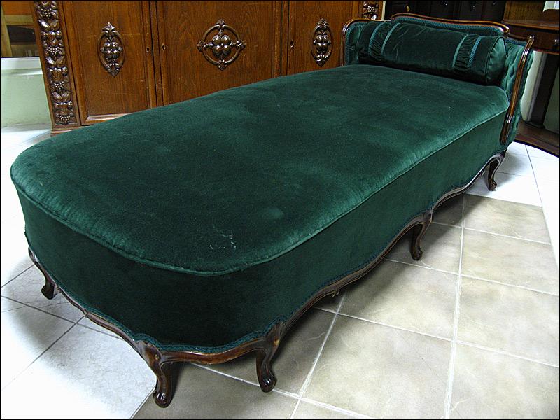 SZEZLONG W STYLU CHIPPENDALE - 1