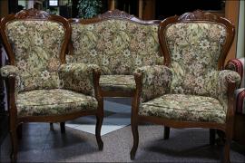 PIĘKNY KPL WYPOCZYNKOWY W STYLU BIEDERMAIER'OWSKIM - zdjęcie 1