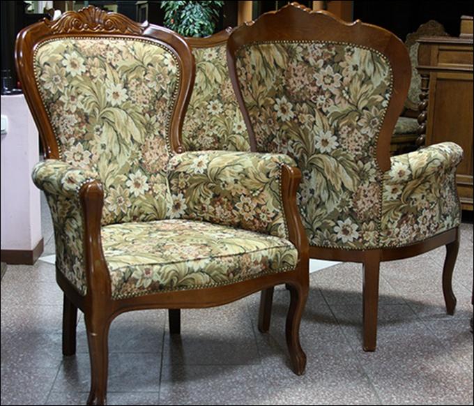 PIĘKNY KPL WYPOCZYNKOWY W STYLU BIEDERMAIER'OWSKIM - 4