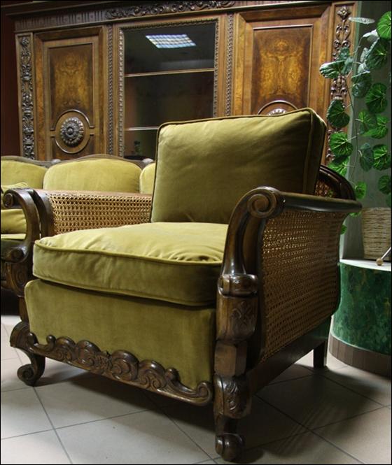 FOTELE CHIPPENDALE PO RENOWACJI TAPICERKI - 1