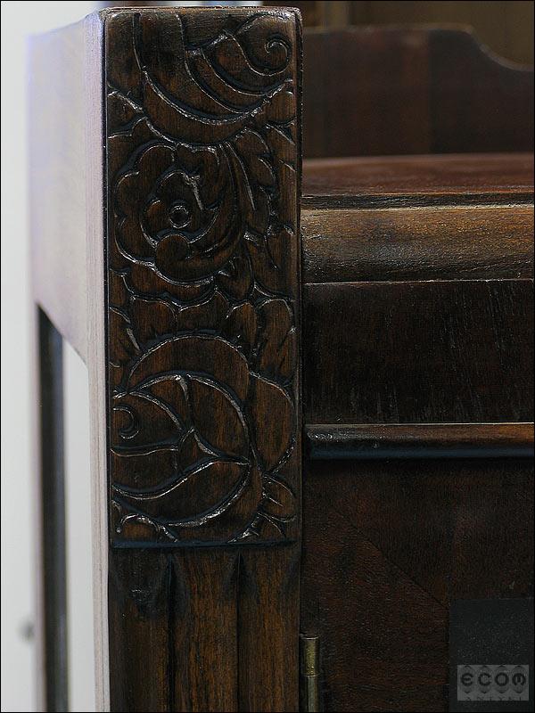 ORZECHOWA WITRYNA ART DECO (u) - 4