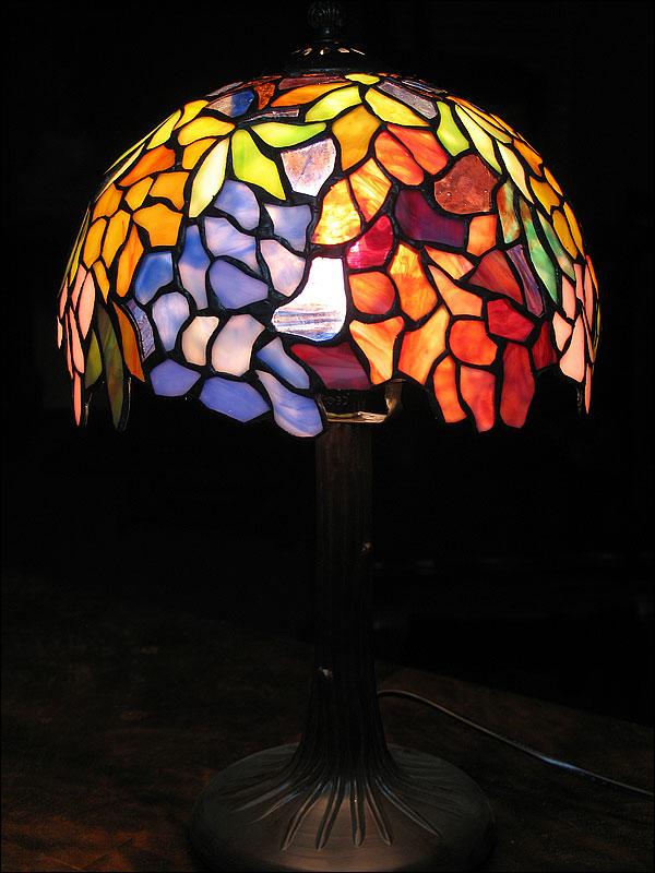 LAMPA WITRAŻOWA TIFFANY 40 CM GRA KOLORÓW - 2