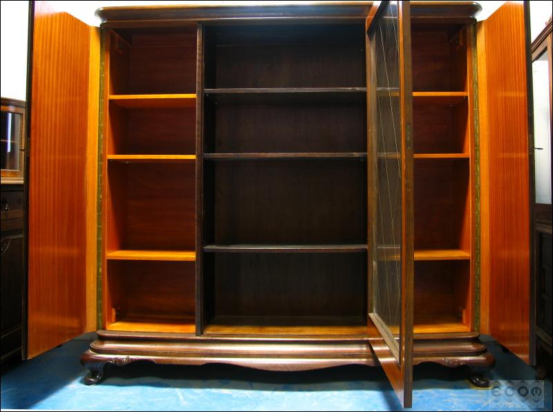 DĘBOWA BIBLIOTEKA Z PIĘKNIE ZDOBIONĄ SZYBĄ - PO RENOWACJI (m) - 7