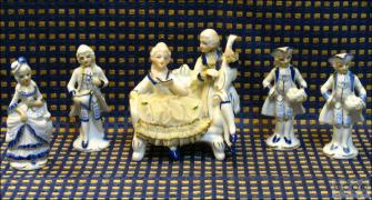 5 PORCELANOWYCH FIGUREK - zdjęcie 1