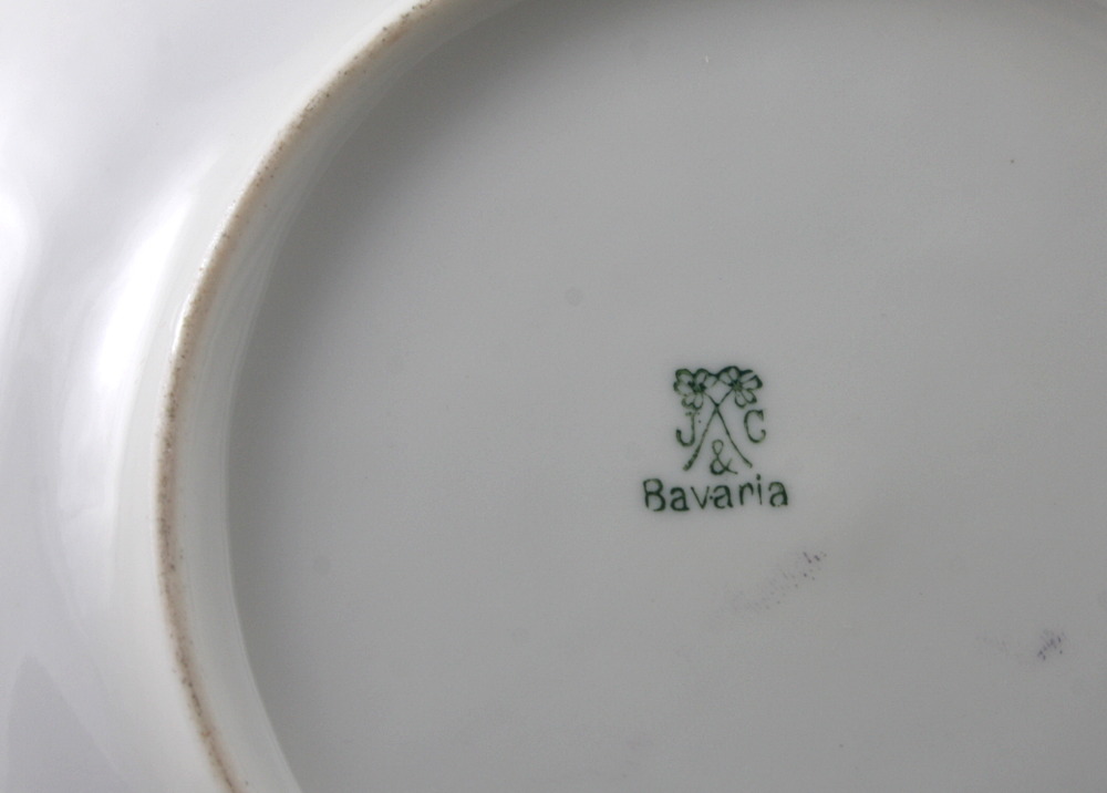 RĘCZNIE MALOWANY TALERZ / Bratki / - Marktredwitz, Jaeger & Co (k) - 2