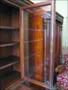 PIĘKNA NEORENESANSOWA BIBLIOTECZKA - ORZECH - zdjęcie 3