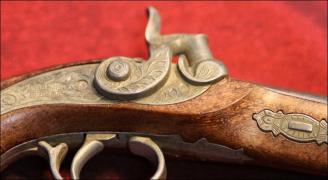 PISTOLET SKAŁKOWY - REPLIKA DERINGER'A - zdjęcie 1