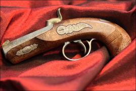 PISTOLET SKAŁKOWY - REPLIKA DERINGER'A - zdjęcie 6