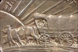 1926 - OREGON TRAIL   - PÓŁ DOLARA - zdjęcie 1