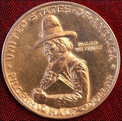 1920 - PILGRIM TERCENTENARY - PÓŁ DOLARA - 1