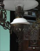 WISZĄCA LAMPA NAFTOWA Z OKRESU MIĘDZYWOJENNEGO (k) - zdjęcie 5