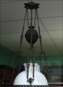WISZĄCA LAMPA NAFTOWA Z OKRESU MIĘDZYWOJENNEGO (k) - zdjęcie 7