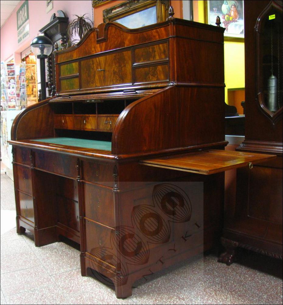 SEKRETERA -BIEDERMEIER - 1830-1850 - PO RENOWACJI - 6