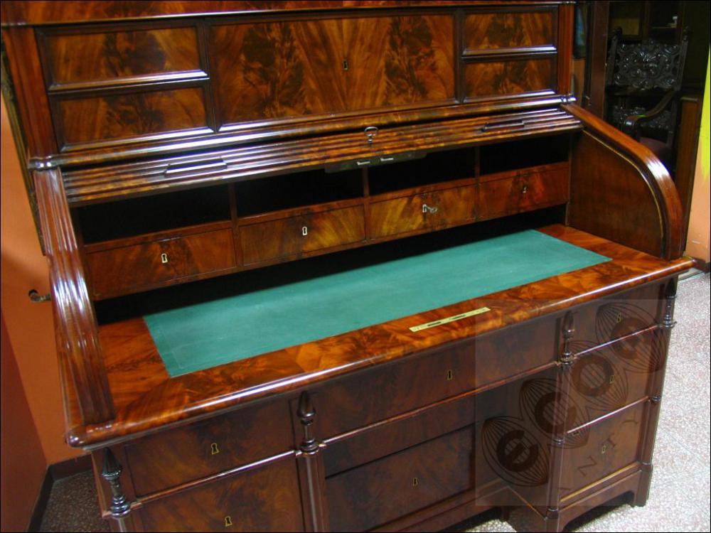 SEKRETERA -BIEDERMEIER - 1830-1850 - PO RENOWACJI - 12