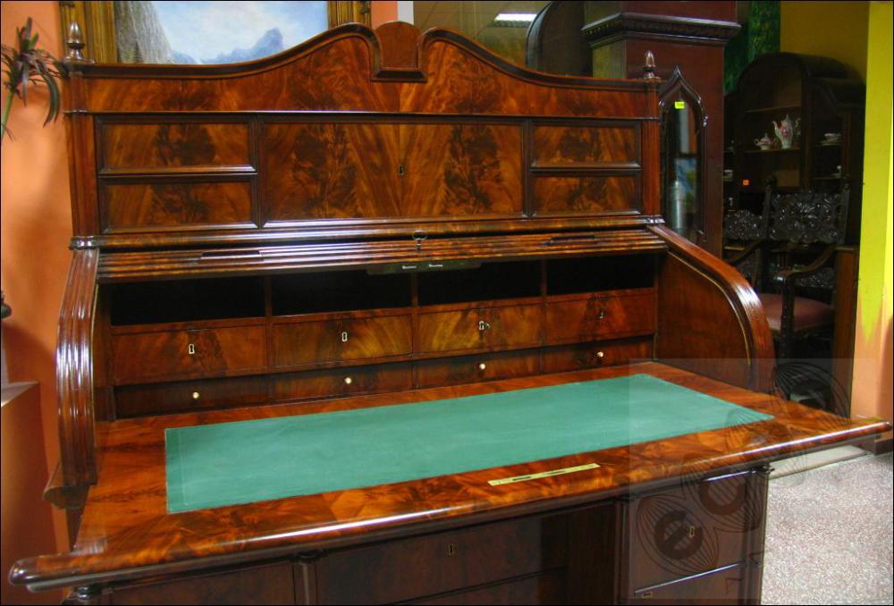SEKRETERA -BIEDERMEIER - 1830-1850 - PO RENOWACJI - 14