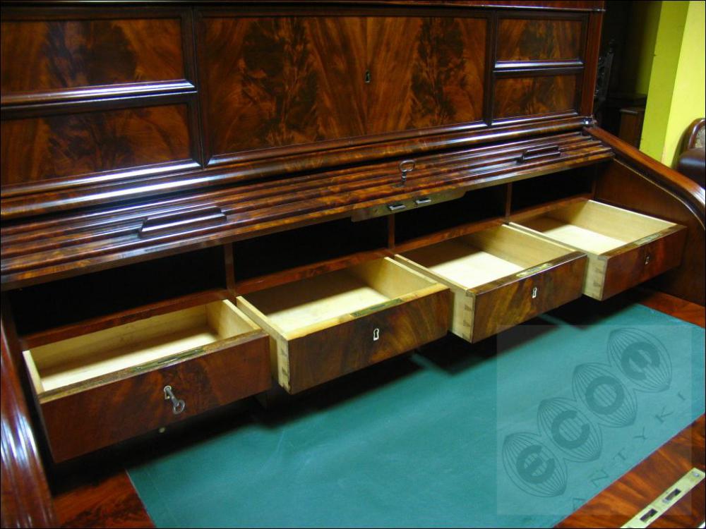 SEKRETERA -BIEDERMEIER - 1830-1850 - PO RENOWACJI - 17