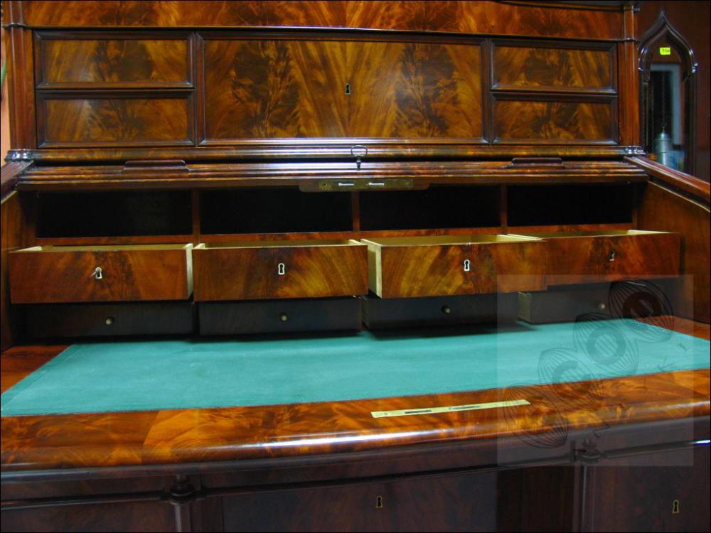 SEKRETERA -BIEDERMEIER - 1830-1850 - PO RENOWACJI - 18