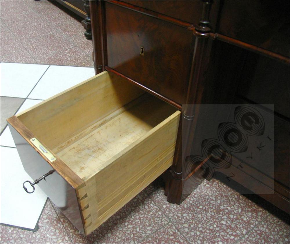 SEKRETERA -BIEDERMEIER - 1830-1850 - PO RENOWACJI - 41
