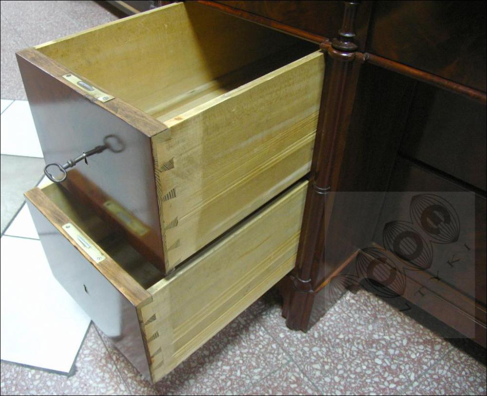 SEKRETERA -BIEDERMEIER - 1830-1850 - PO RENOWACJI - 42