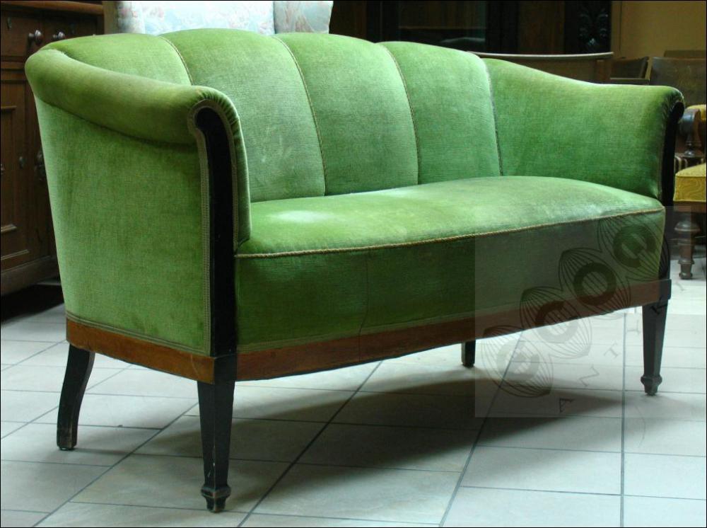 KOMPLET WYPOCZYNKOWY SOFA + FOTEL - SECESJA - 1