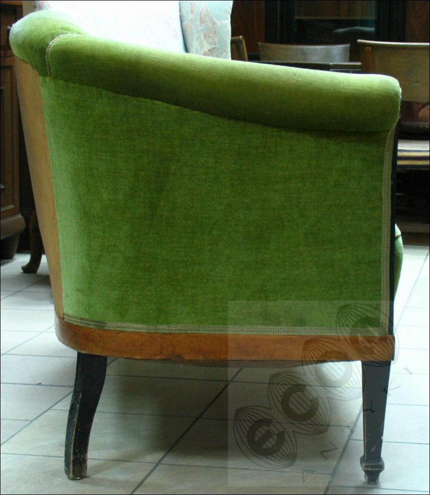 KOMPLET WYPOCZYNKOWY SOFA + FOTEL - SECESJA - 3