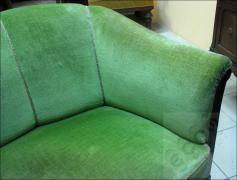 KOMPLET WYPOCZYNKOWY SOFA + FOTEL - SECESJA - zdjęcie 7