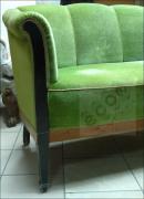 KOMPLET WYPOCZYNKOWY SOFA + FOTEL - SECESJA - zdjęcie 8