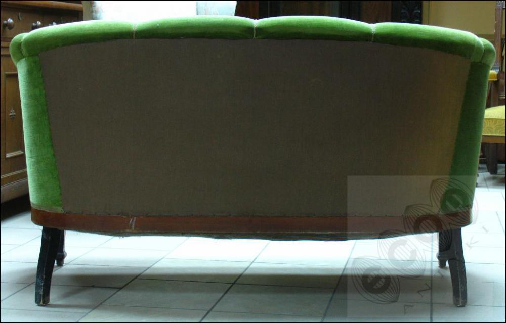 KOMPLET WYPOCZYNKOWY SOFA + FOTEL - SECESJA - 8