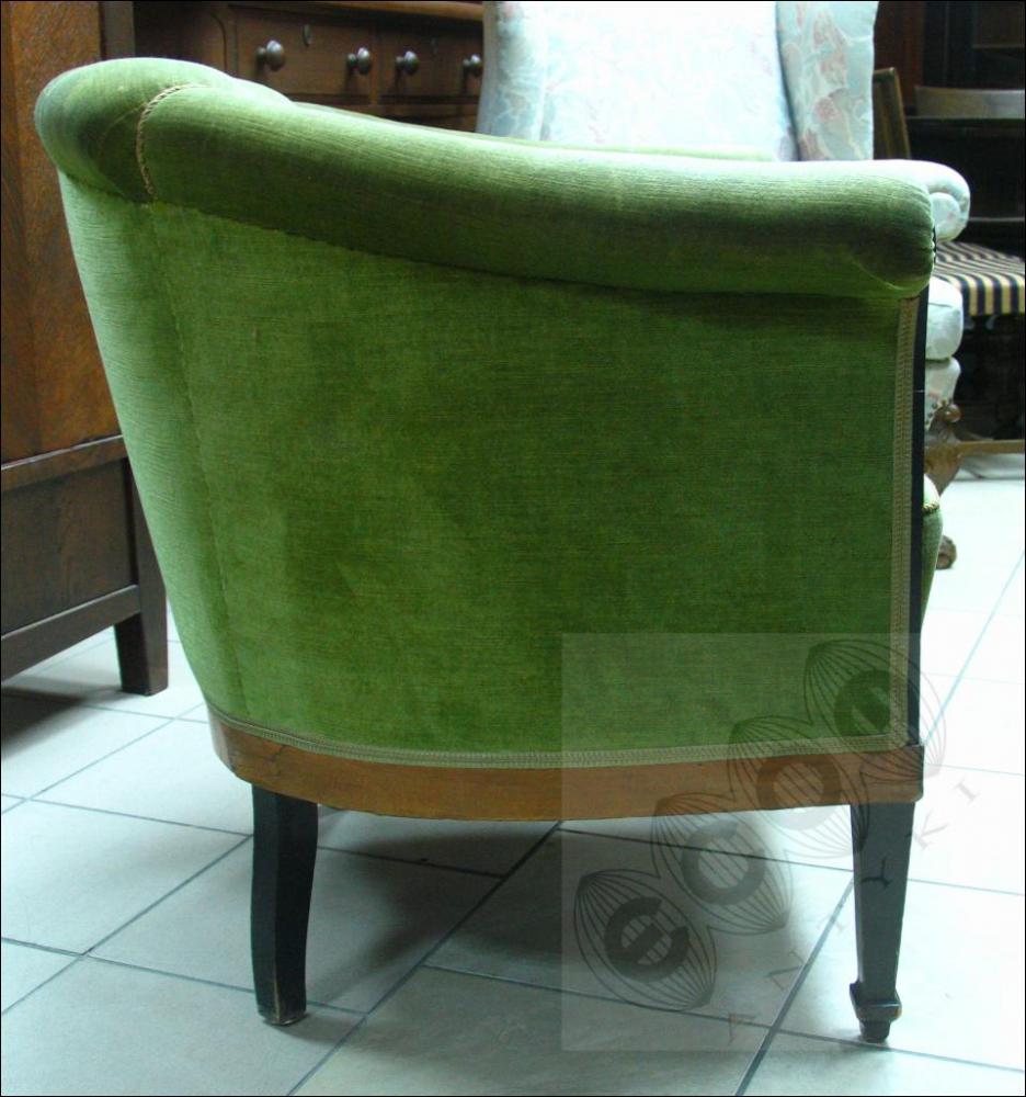 KOMPLET WYPOCZYNKOWY SOFA + FOTEL - SECESJA - 11