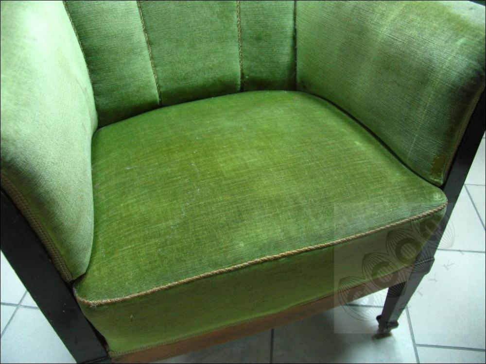 KOMPLET WYPOCZYNKOWY SOFA + FOTEL - SECESJA - 13