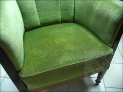KOMPLET WYPOCZYNKOWY SOFA + FOTEL - SECESJA - zdjęcie 14