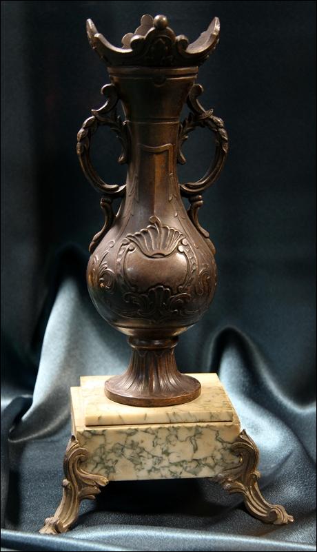 MARMUROWY ZEGAR Z PRZYSTAWKAMI PRZEŁ. XIX I XX w. - 4